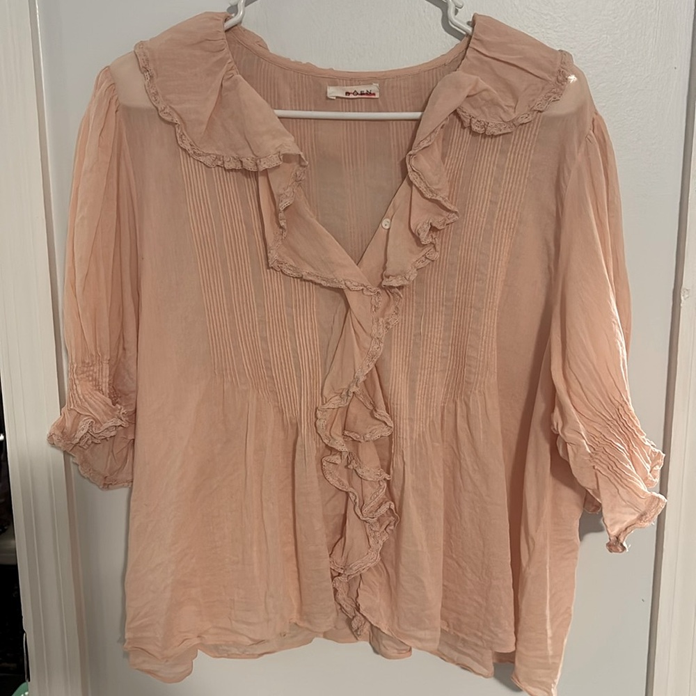 Doen Henri top in blush